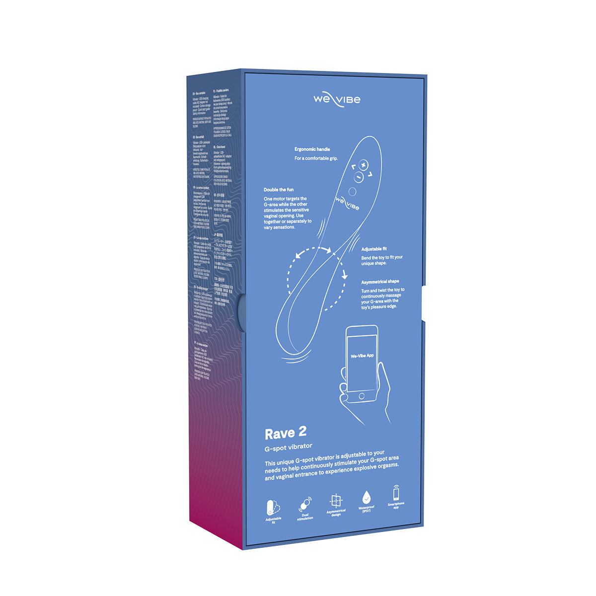 We-Vibe® Rave 2 - Twisted Pleasure - G-Spot Vibrator - Blue