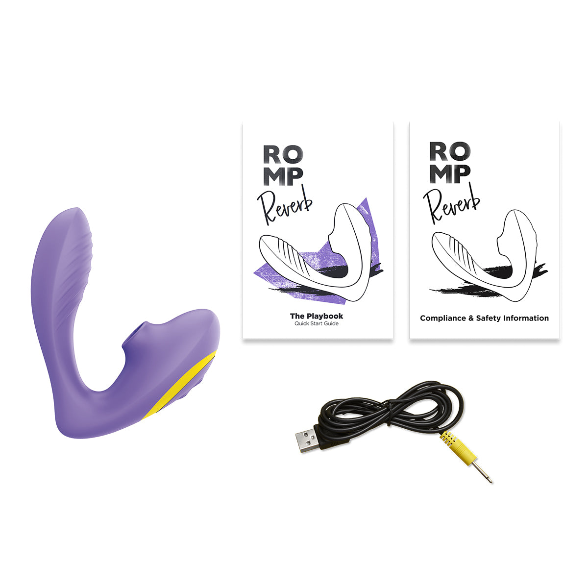 ROMP - Reverb - Double Trouble - Clitoral And G-Spot Stimulator - Purple