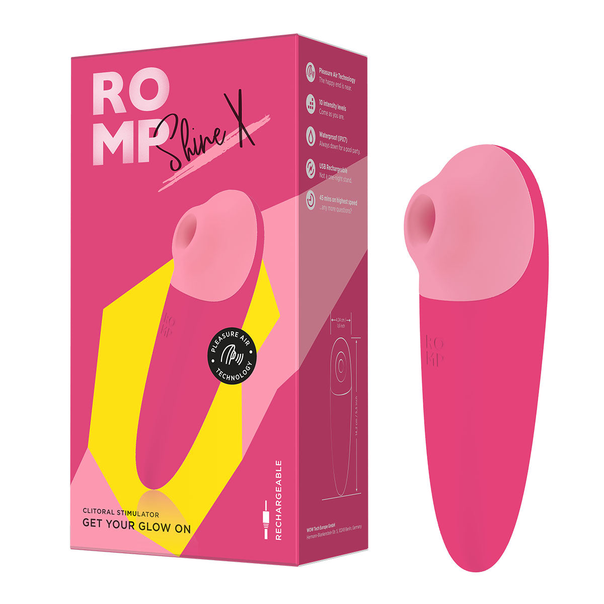 ROMP - Shine X Clitoral Stimulator - Pink