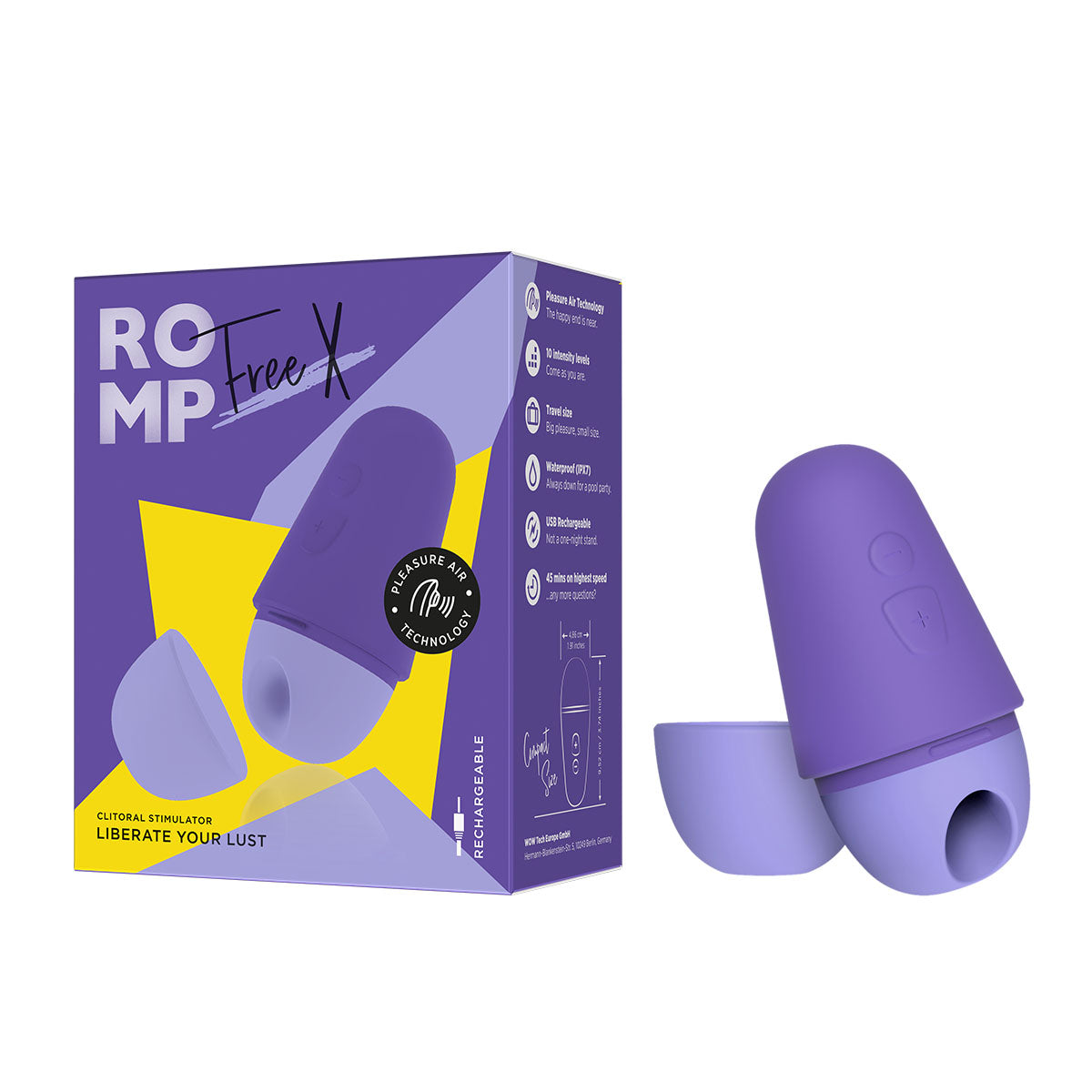 ROMP - Free X Clitoral Stimulator - Purple