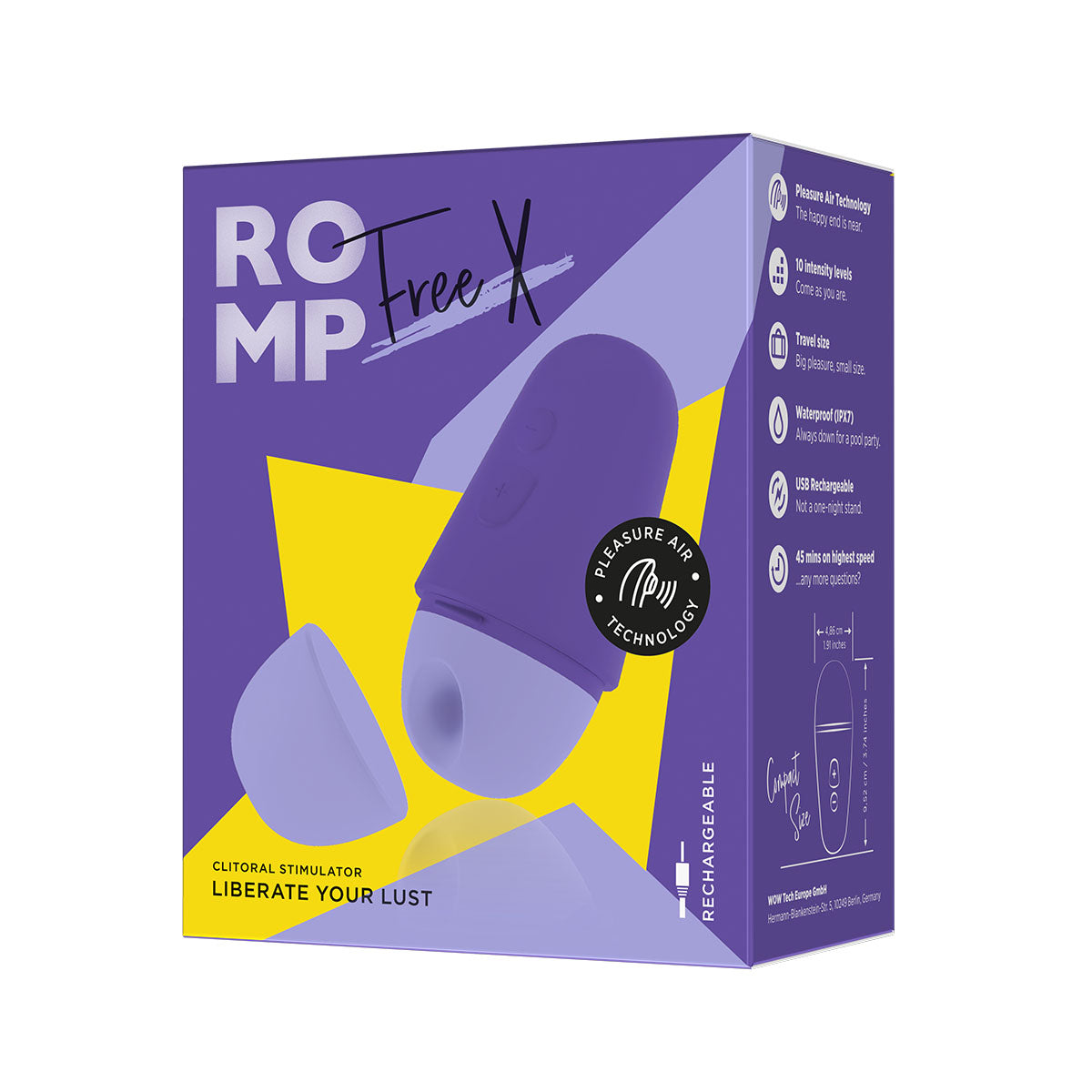 ROMP - Free X Clitoral Stimulator - Purple