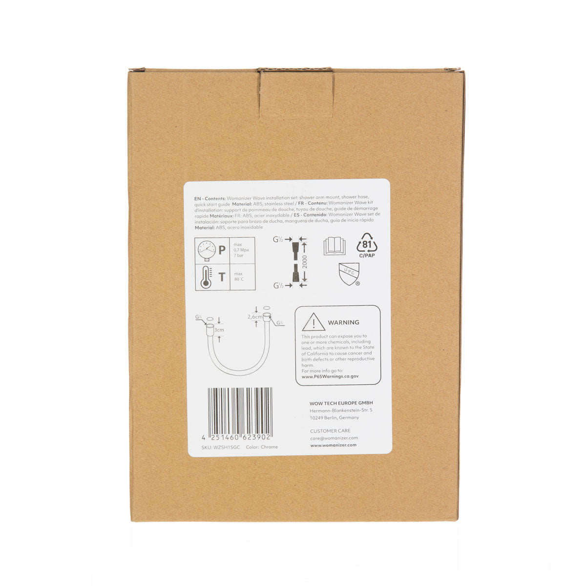 Womanizer - Wave Shower Hose & Shower Arm Mount Set