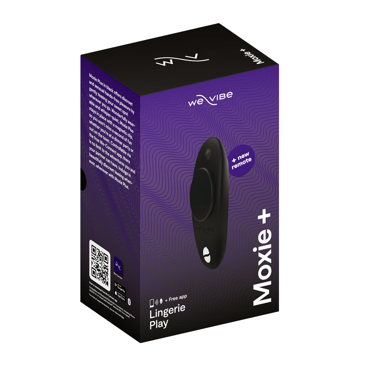 We-Vibe® Moxie+ - Wearable Clitoral Vibrator - Black