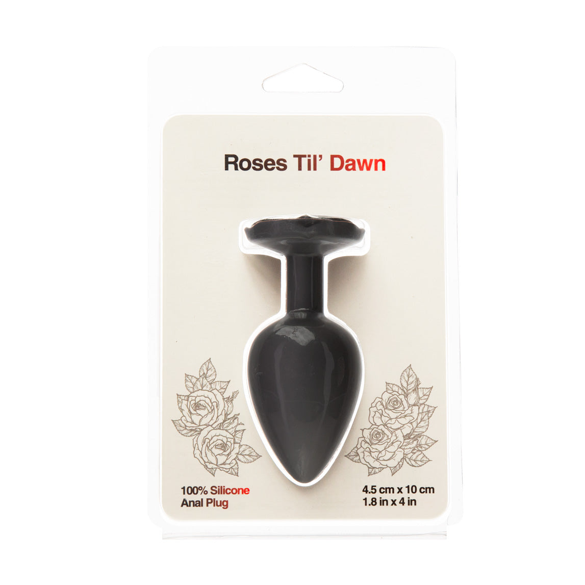 Roses Til' Dawn - Plug Anal en Silicone - Grand Modèle