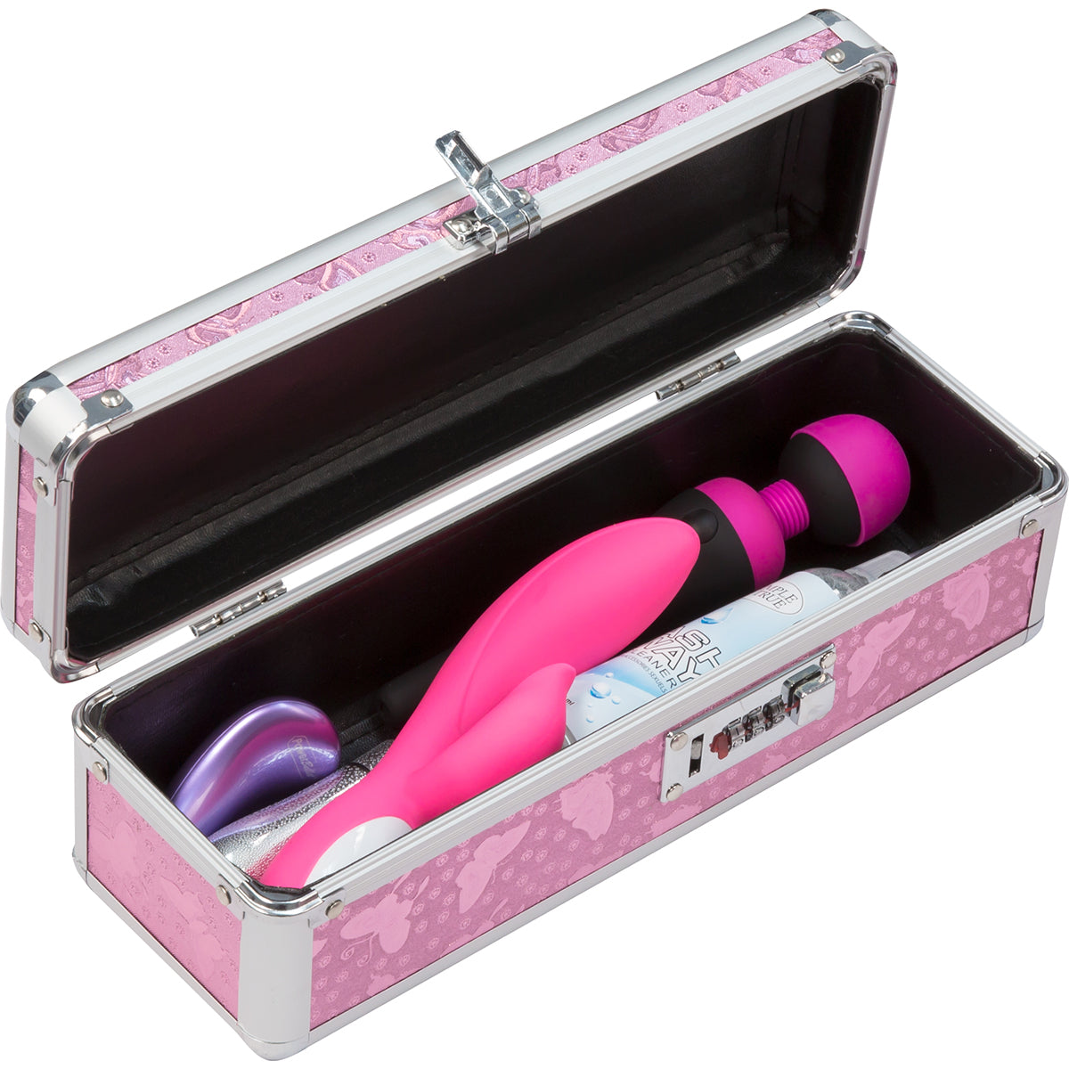 PowerBullet - Étui de vibromasseur verrouillable moyen - Rose