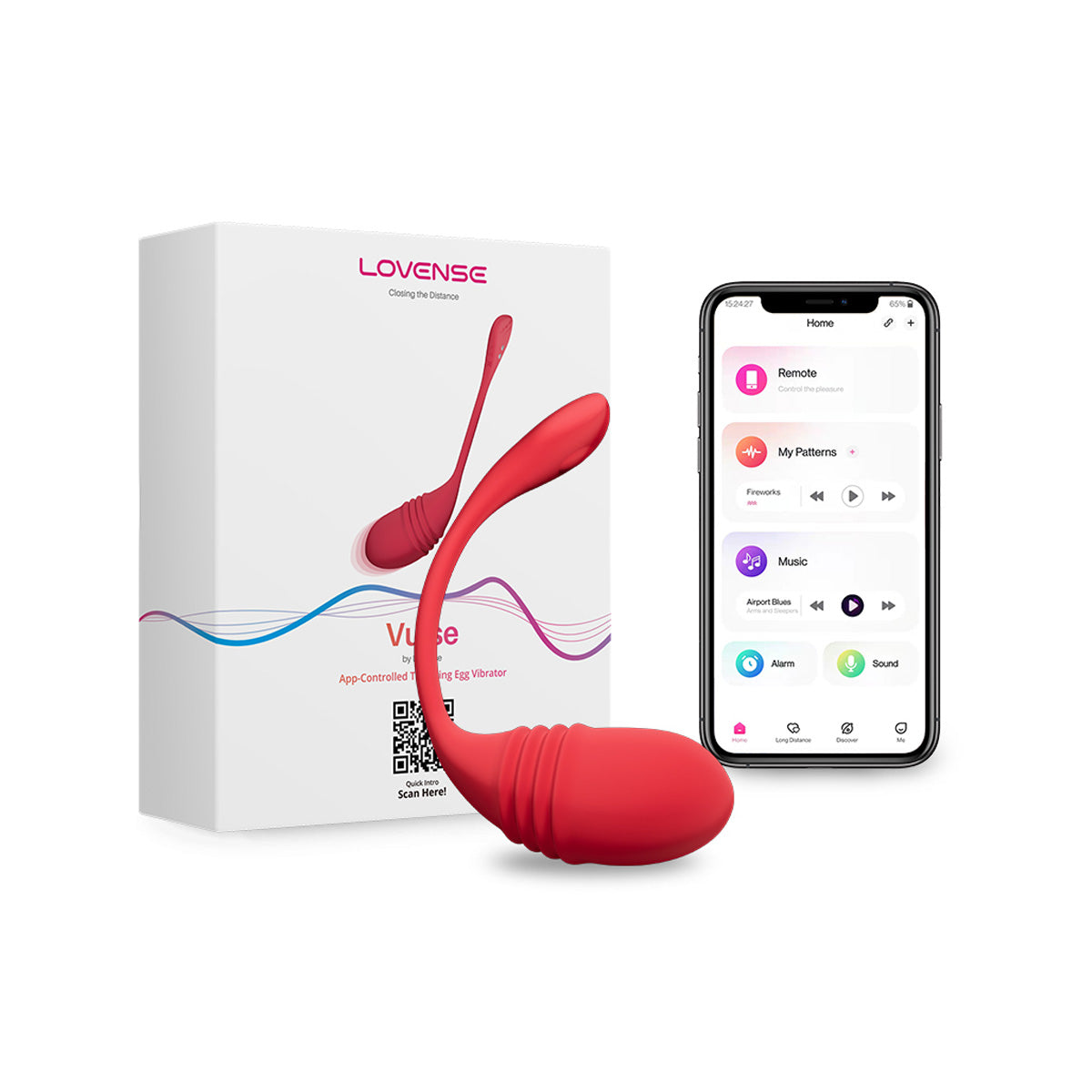 Lovense - Vulse Thrusting / Vibrating Egg - Red