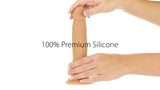 Naked Addiction - 8" Silicone Dual Density Dildo - Caramel