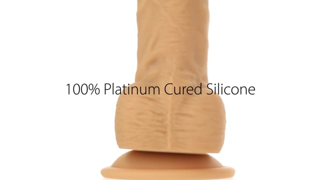 Naked Addiction - 8" Rotating & Vibrating Dildo with Remote - Caramel