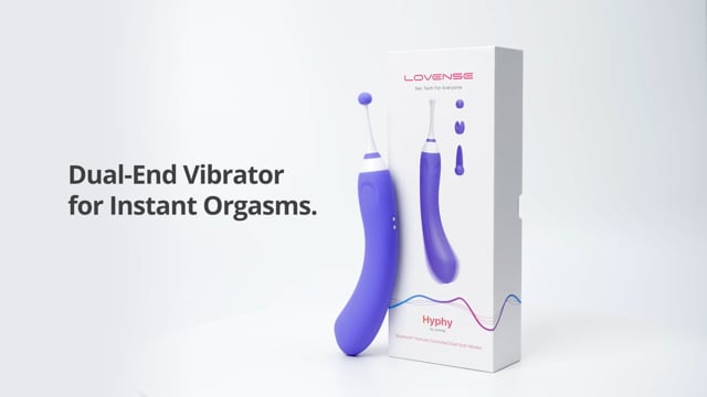 Lovense - Hyphy - Bluetooth Remote-Controlled Dual-End Vibrator