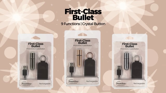 BMS - First-Class Bullet - 2.5" Bullet Vibrator with Key Chain Pouch - Rose Gold