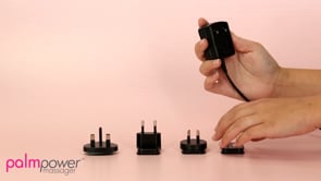 PalmPower - Personal Massage Wand - Corded with Plug-In Adapter