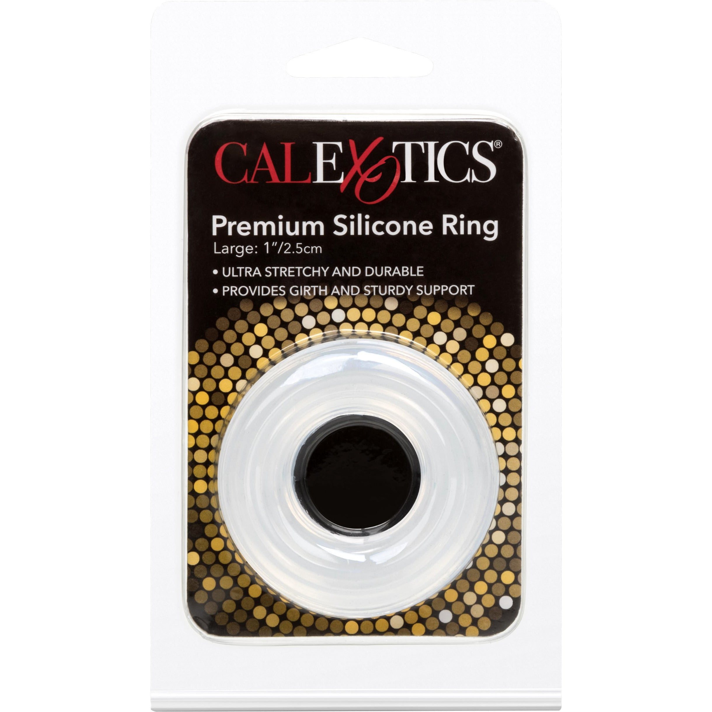 CALEXOTICS® - Medium Premium Silicone Ring - 0.75" / 2 cm - Clear