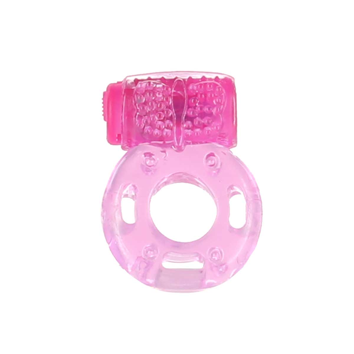 Simple & True - Vibrating Butterfly Cock Ring - Battery Operated
