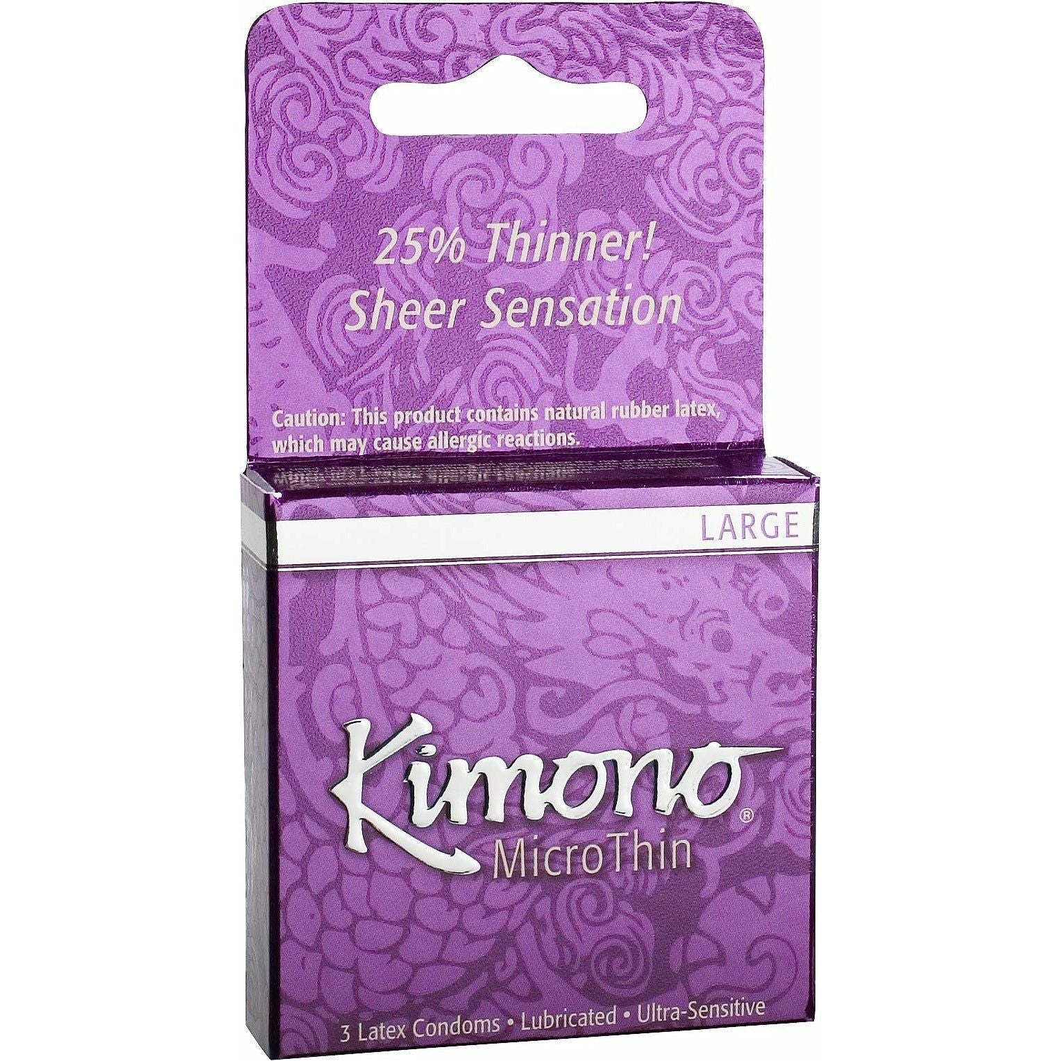 Préservatifs Kimono Large Micro Minces - Paquet de 3