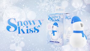 BMS Enterprises - Snowy Kiss - Clitoral Stimulator - Snowman (Blue & White)
