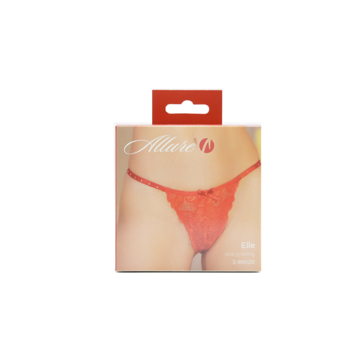 Allure - Elle Lace G String - Red