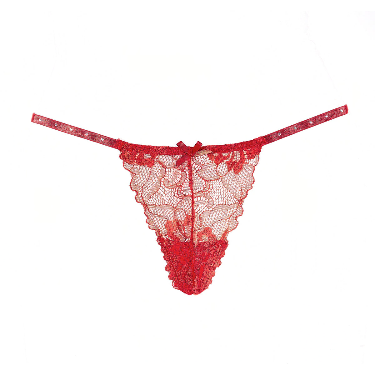 Allure - Elle Lace G String - Red