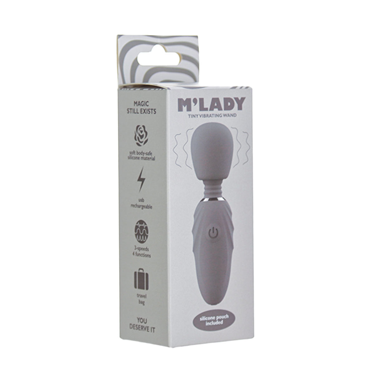 M'Lady - Mini baguette vibrante - Grise