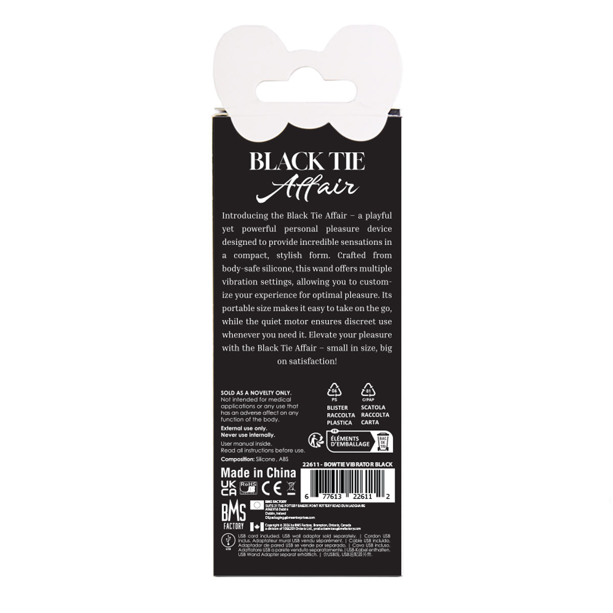 BMS Factory Black Tie Affair Bowtie Wand