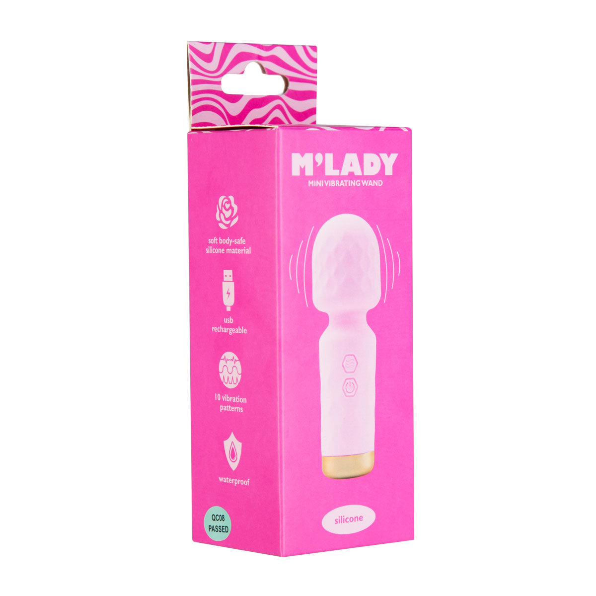 M'Lady – Mini baguette vibrante – Rose