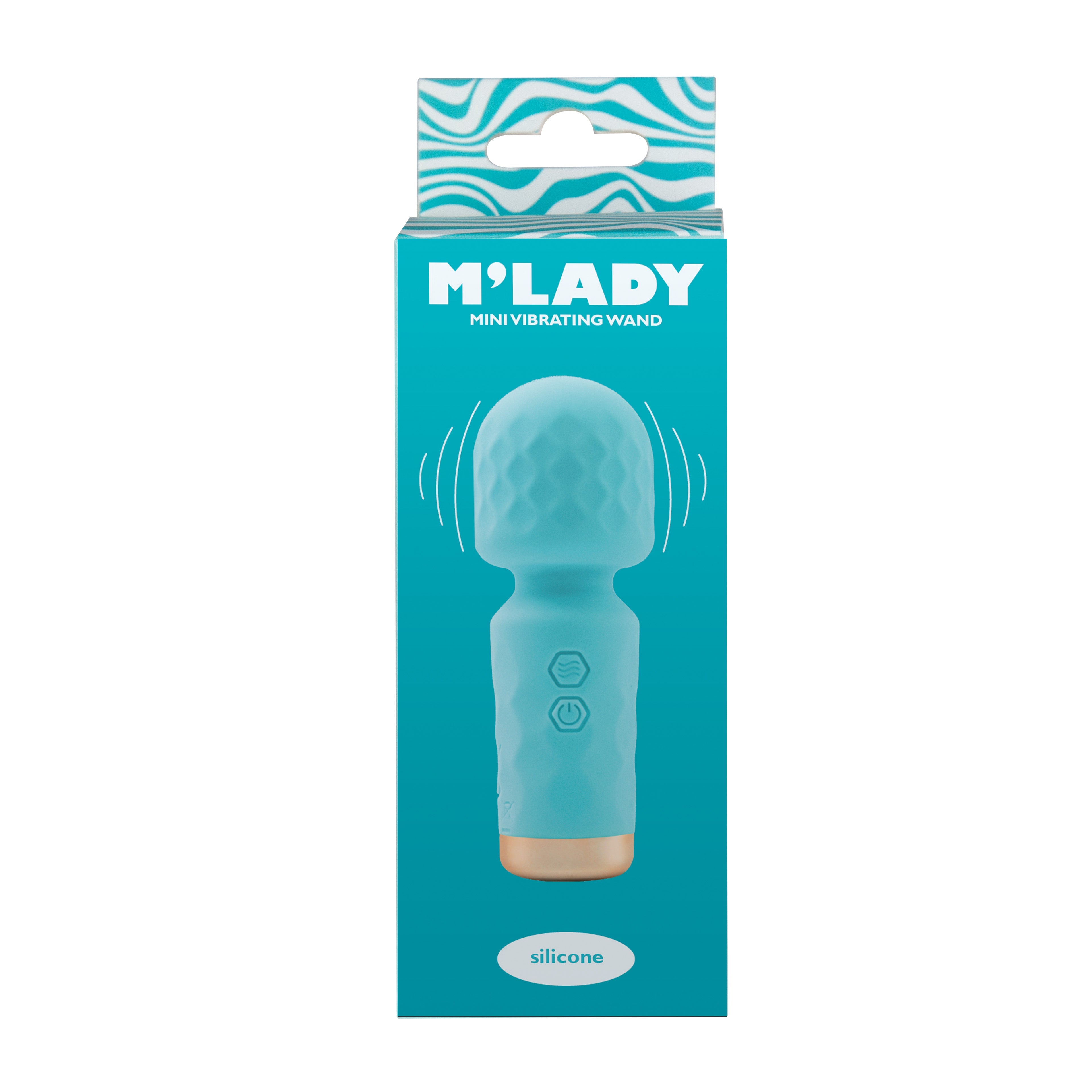 M'Lady – Mini baguette vibrante – Bleu sarcelle