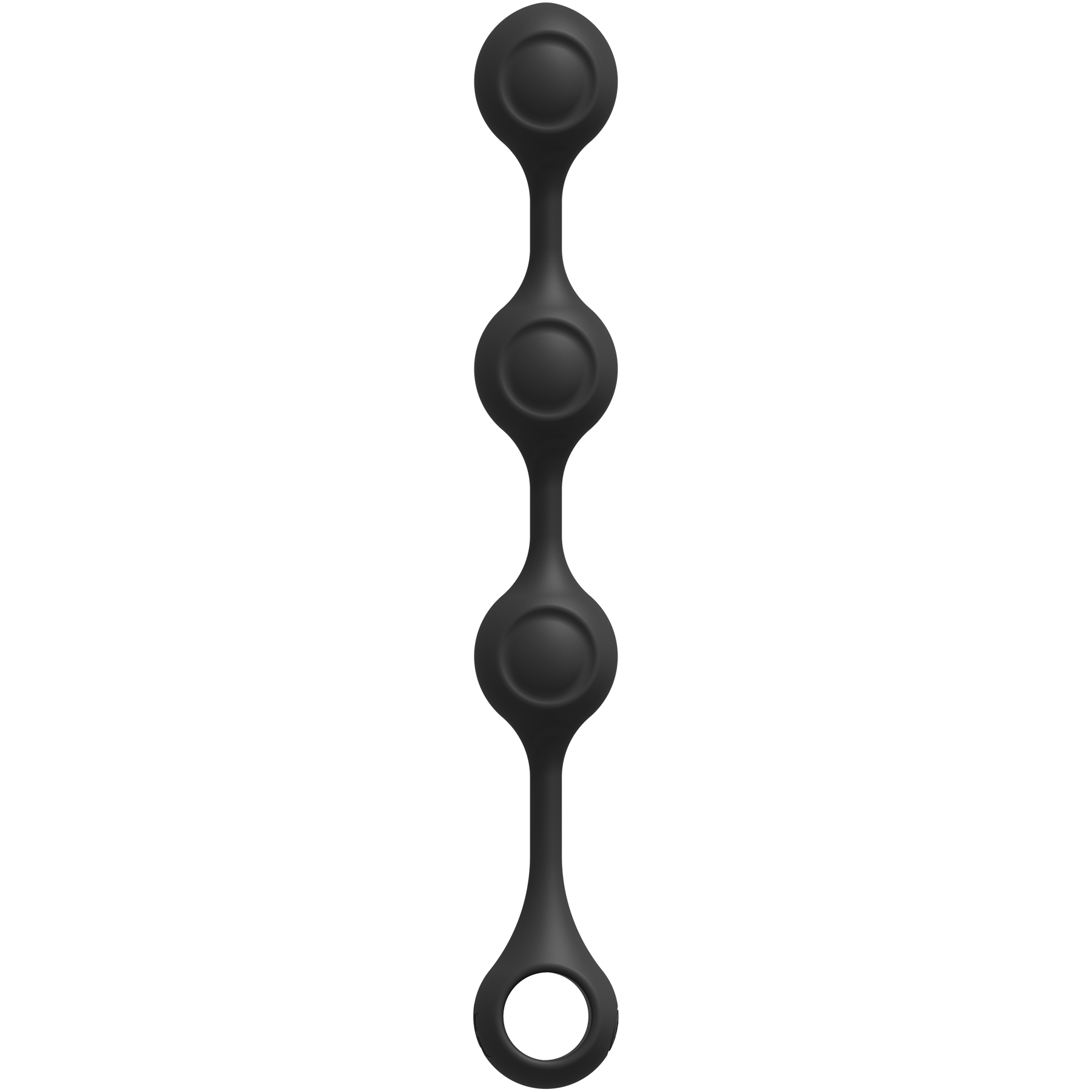 Kink By Doc Johnson - Anal Essentials Weighted Silicone Anal Balls - Black