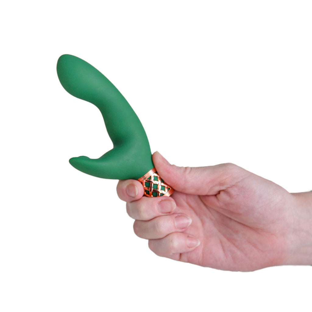 Pillow Talk® Secrets - Sinful – Masseur vibrant double de luxe - Vert