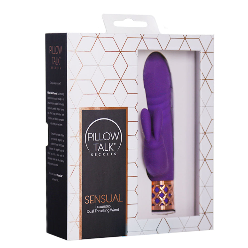 Pillow Talk® Secrets - Sensuel – Gode double propulsion de luxe – Violet