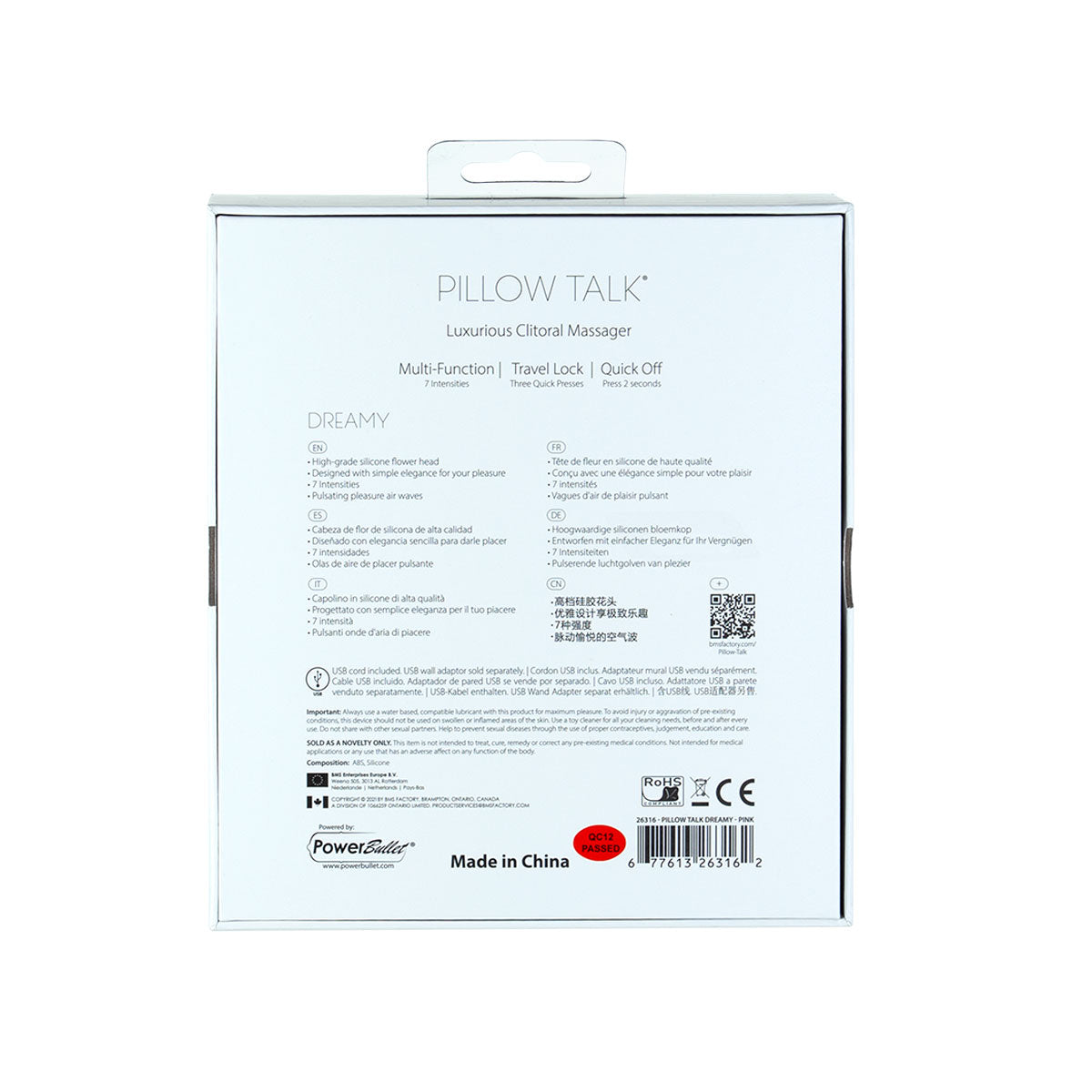 Pillow Talk - Dreamy - Luxurious Clitoral Massager - Pink