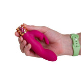 PILLOW TALK SECRETS - SEDUCTIVE - Luxurious Dual Come Hither Wand - Fuchsia