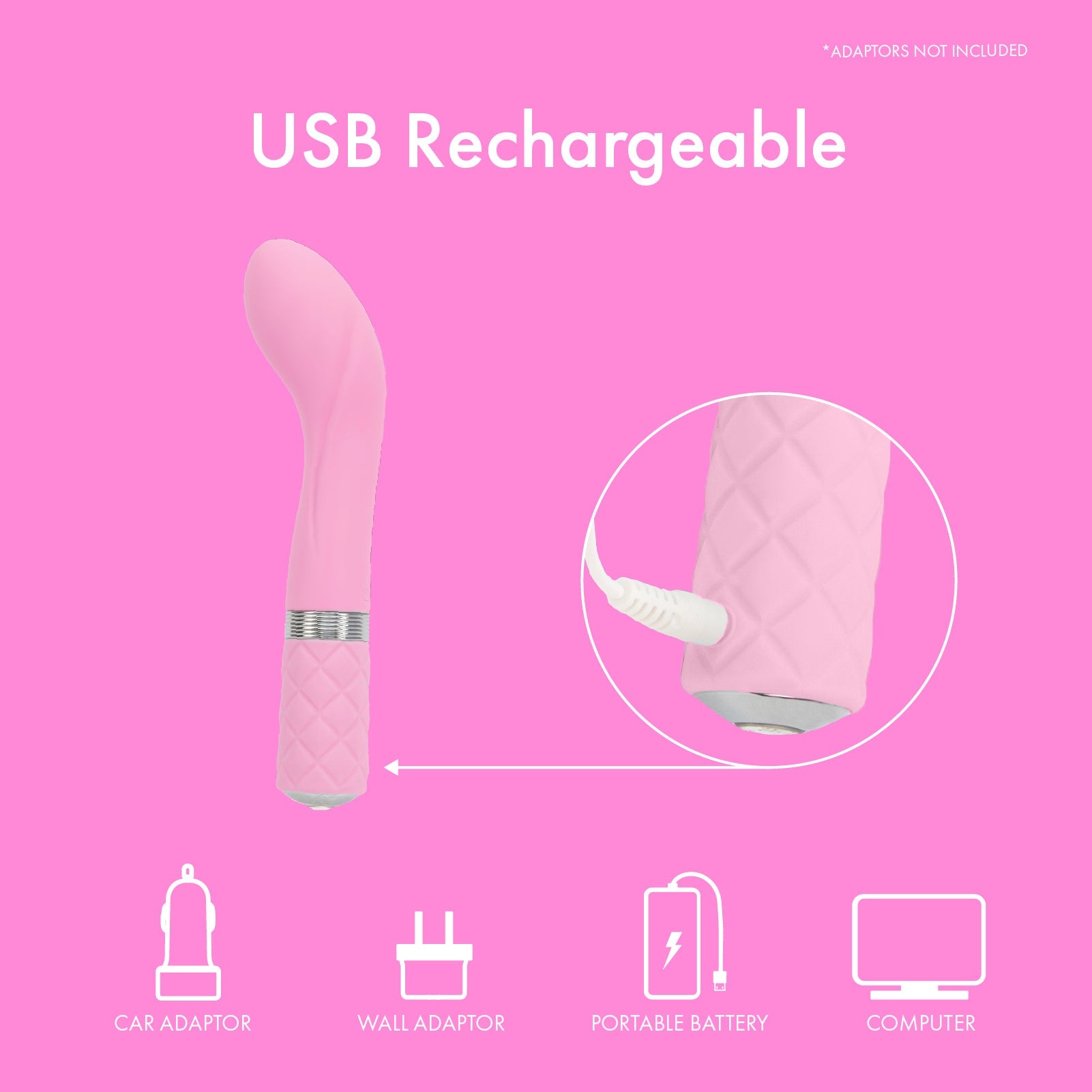 Pure Love® - Vibrateur Point G avec Cristal Swarovski® - Rose