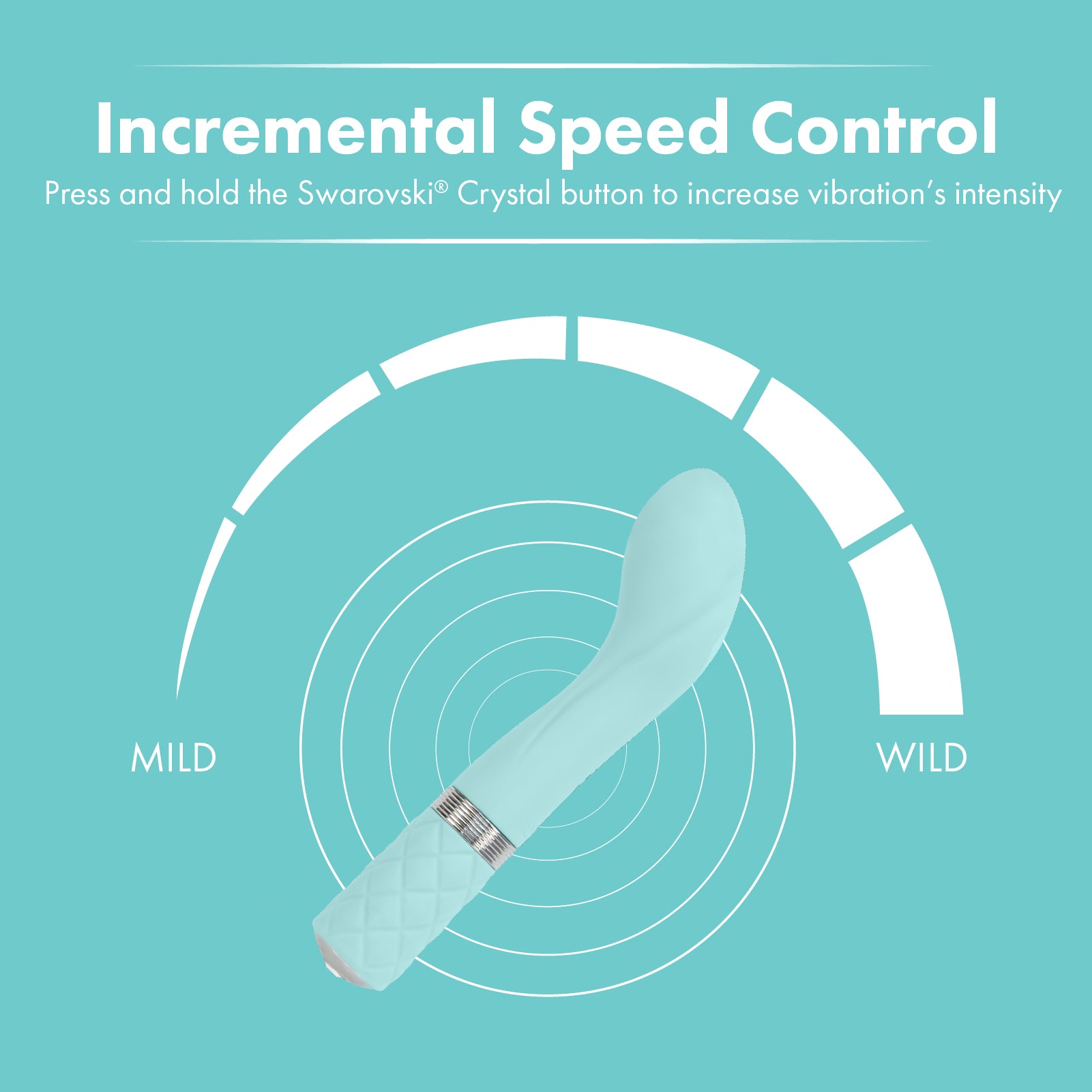 Pillow Talk - Sassy G-Spot Vibrator - Rechargeable - Teal