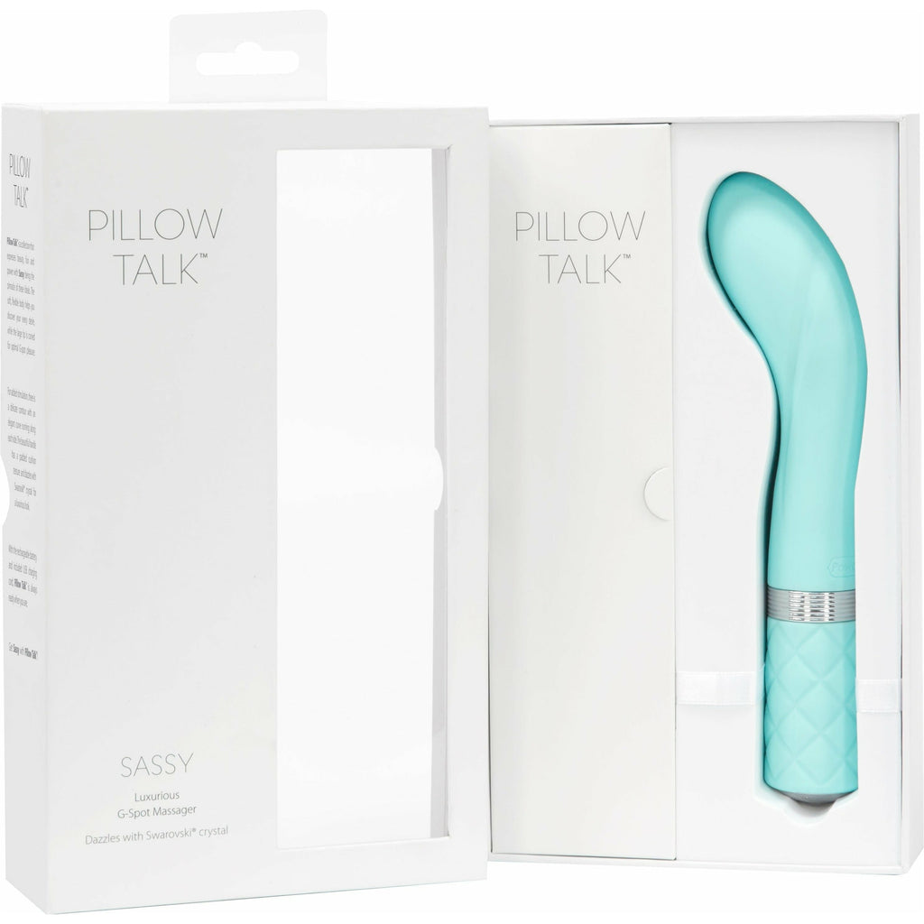 Pillow Talk - Vibrateur G-Spot Sassy - Rechargeable - Bleu sarcelle