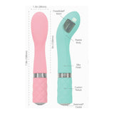 Pillow Talk - Vibrateur G-Spot Sassy - Rechargeable - Bleu sarcelle