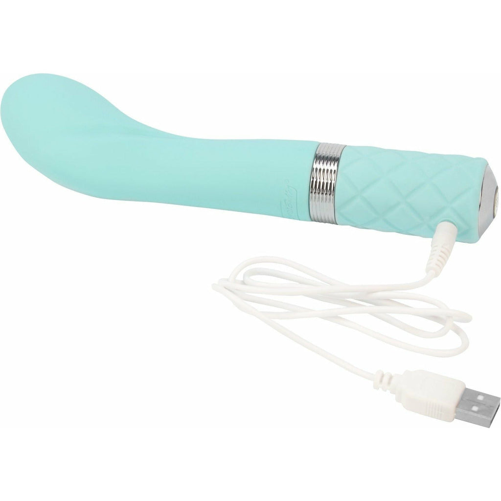 Pillow Talk - Vibrateur G-Spot Sassy - Rechargeable - Bleu sarcelle