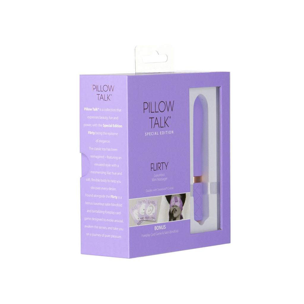 Pillow Talk - Édition spéciale Flirty - Mini masseur luxueux - Rechargeable - Violet