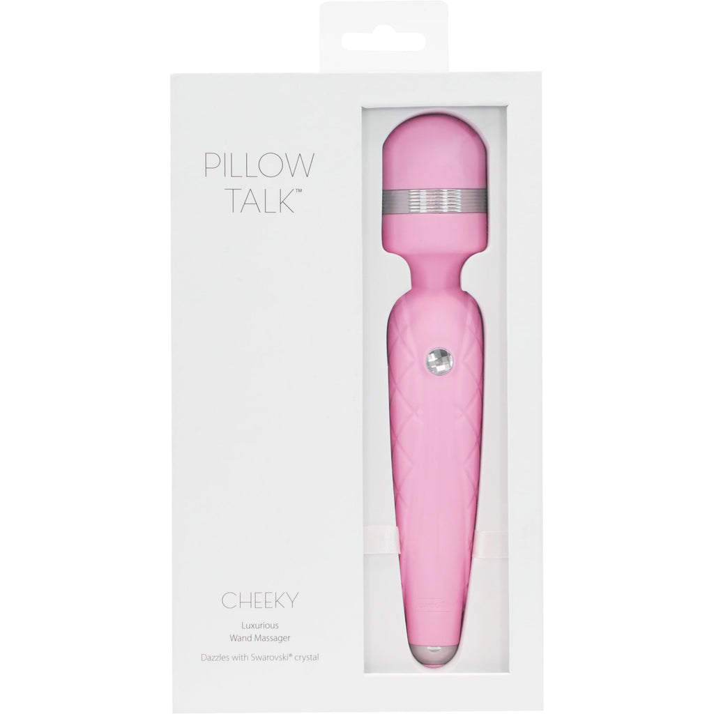 Pillow Talk - Cheeky - Vibrating Wand - Rechargeable - Pink