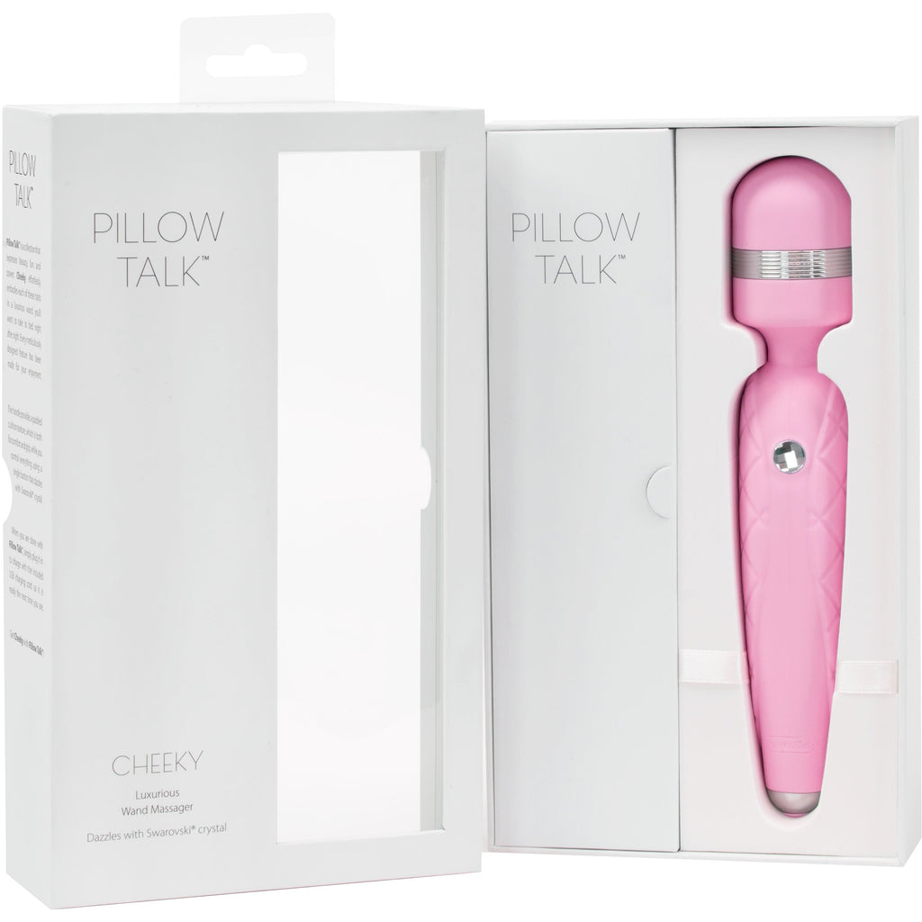 Pillow Talk - Cheeky - Vibrating Wand - Rechargeable - Pink