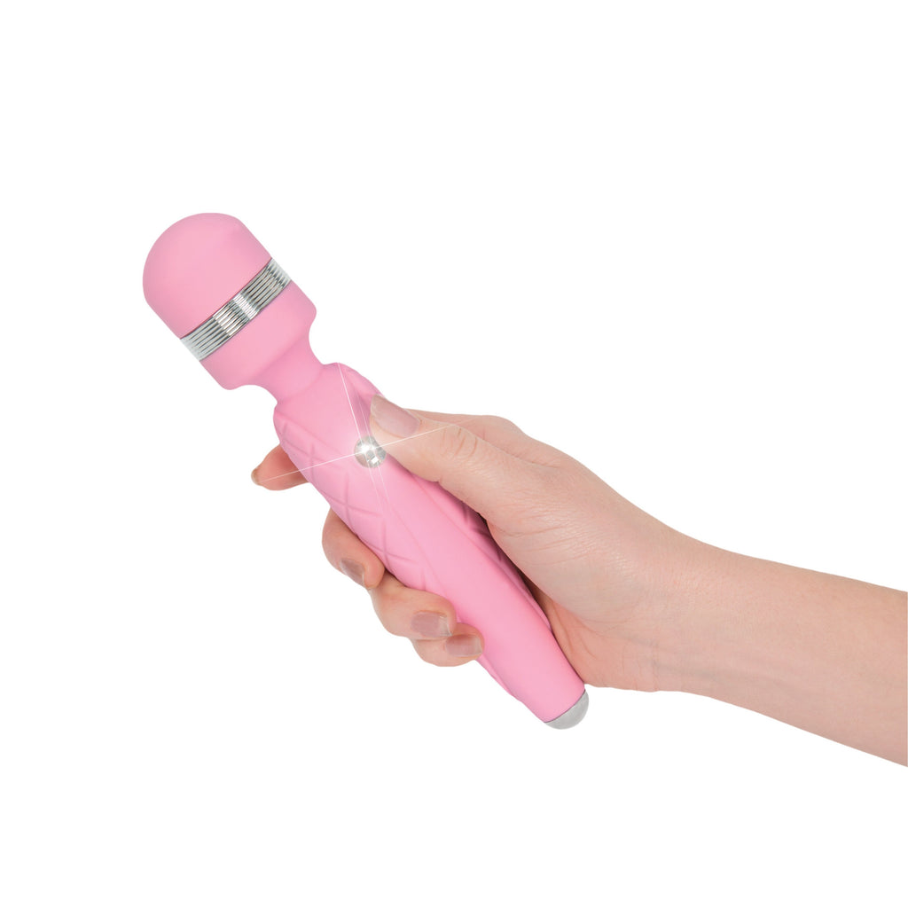 Pillow Talk - Cheeky - Vibrating Wand - Rechargeable - Pink