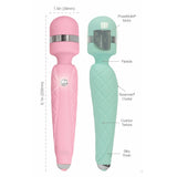 Pillow Talk - Cheeky - Vibrating Wand - Rechargeable - Teal