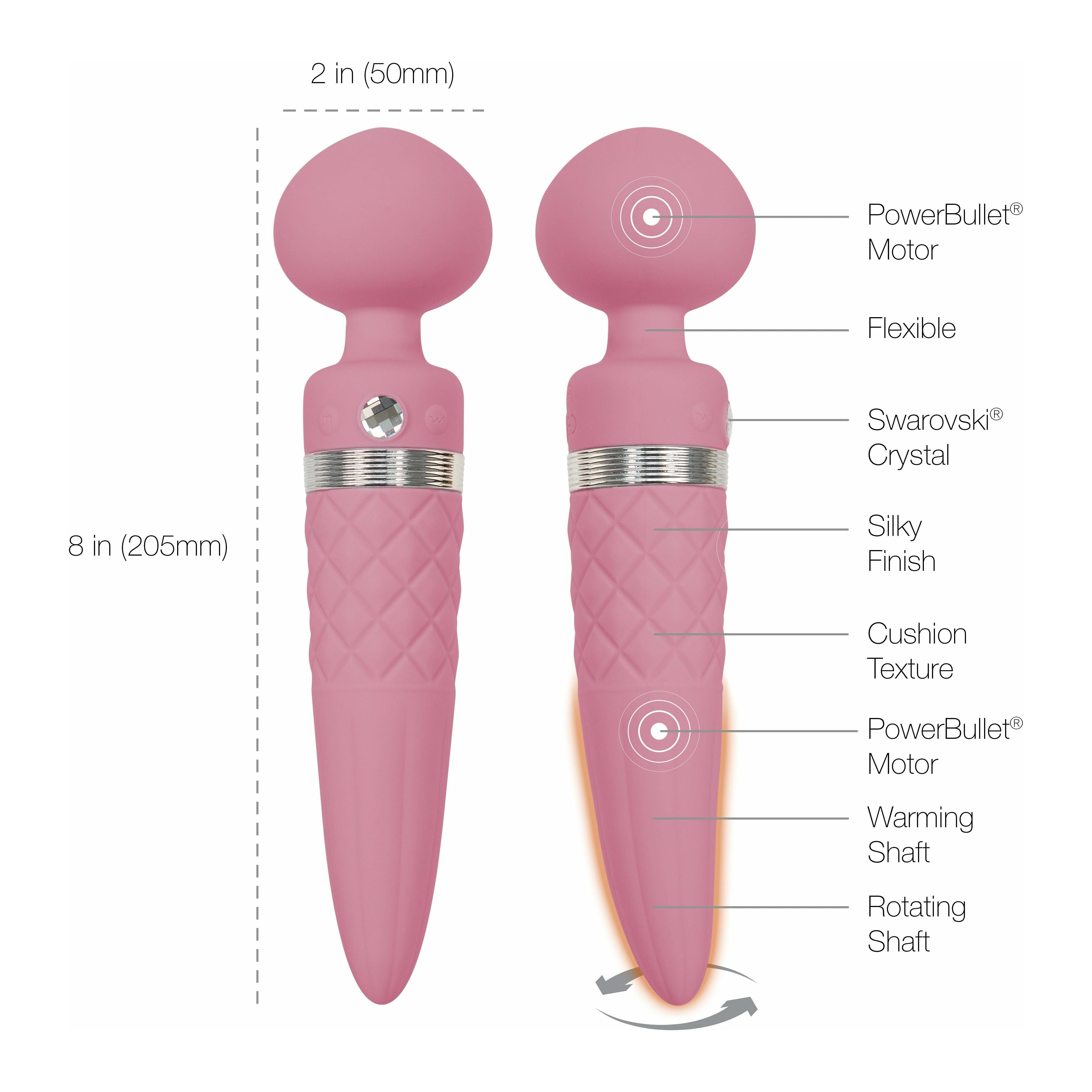 Pillow Talk - Vibromasseur double extrémité sensuel - Rechargeable - Rose