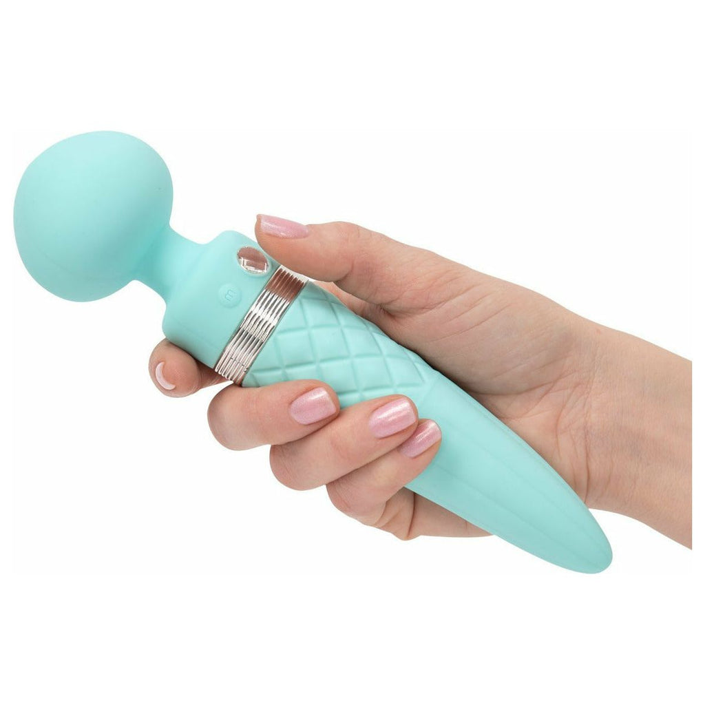 Pillow Talk - Sultry Dual-Ended Vibrator - Rechargeable - Teal