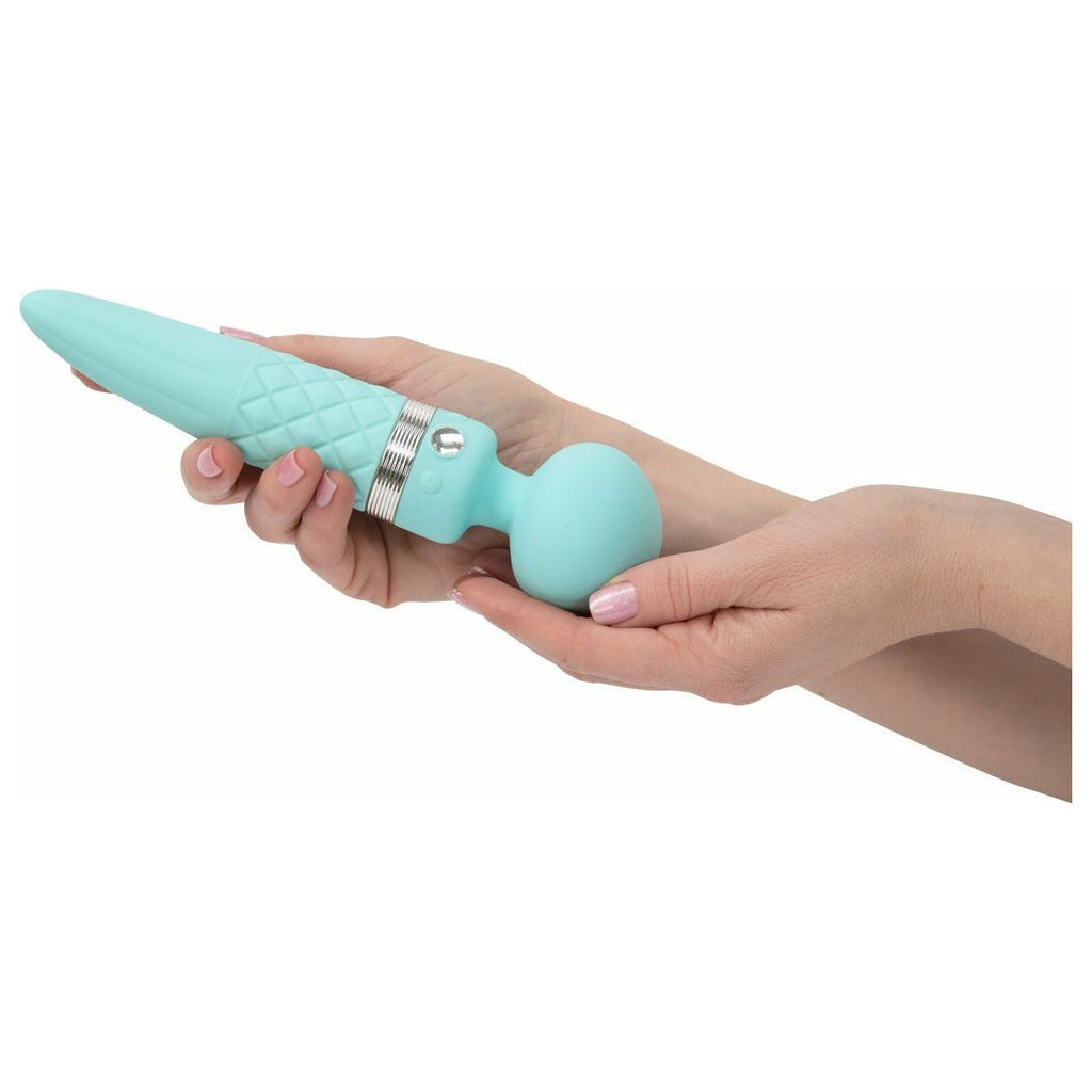 Pillow Talk - Sultry Dual-Ended Vibrator - Rechargeable - Teal