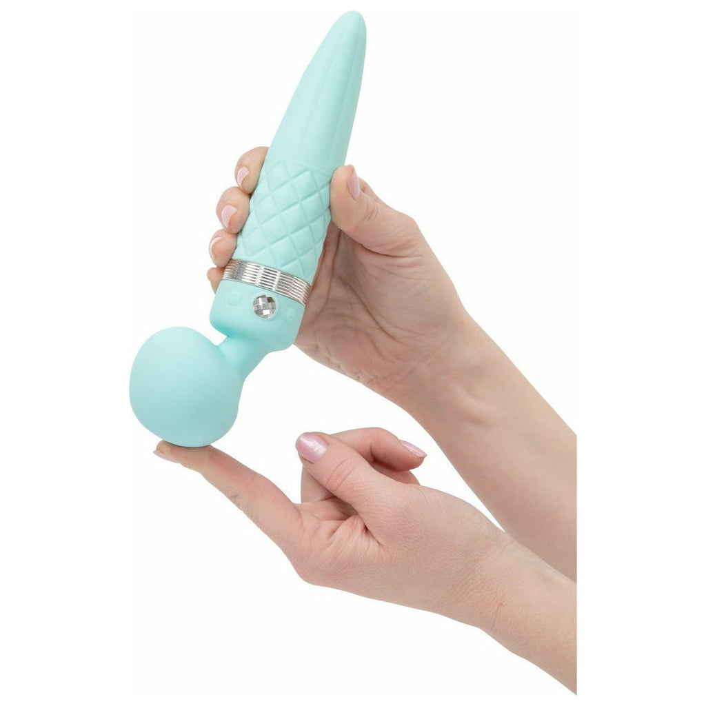 Pillow Talk - Sultry Dual-Ended Vibrator - Rechargeable - Teal