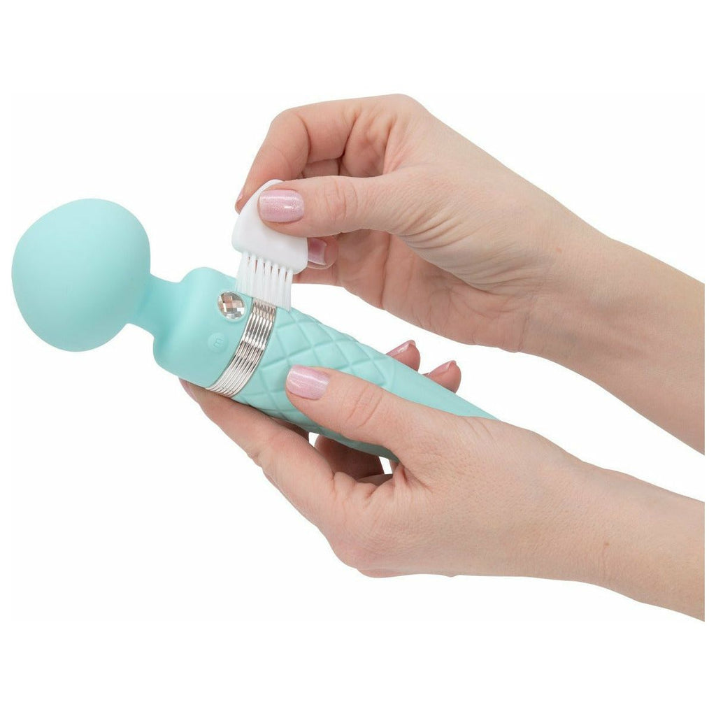 Pillow Talk - Sultry Dual-Ended Vibrator - Rechargeable - Teal