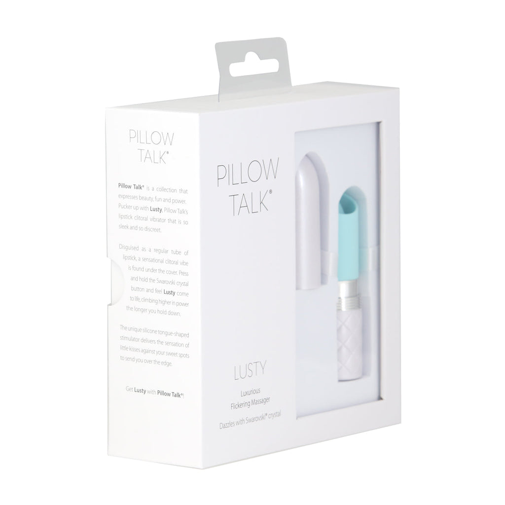 PILLOW TALK - LUSTY - Luxurious Flickering Massager - Teal