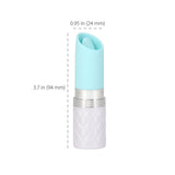 PILLOW TALK - LUSTY - Luxurious Flickering Massager - Teal