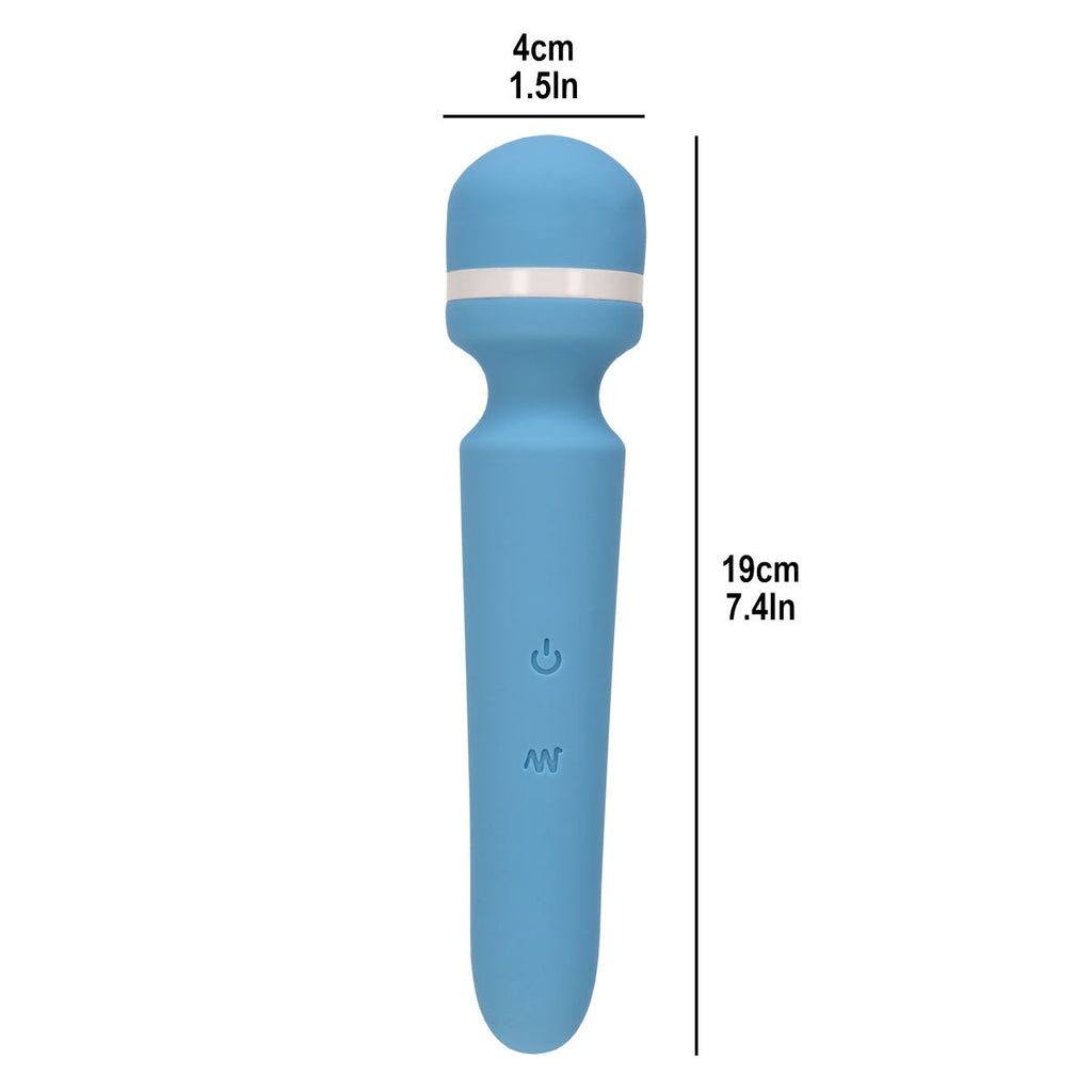 Wonderlust - Destiny - Vibrating Wand - Rechargeable - Blue