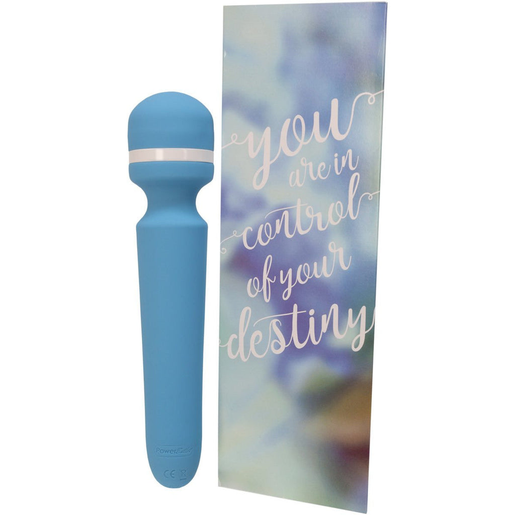 Wonderlust - Destiny - Vibrating Wand - Rechargeable - Blue