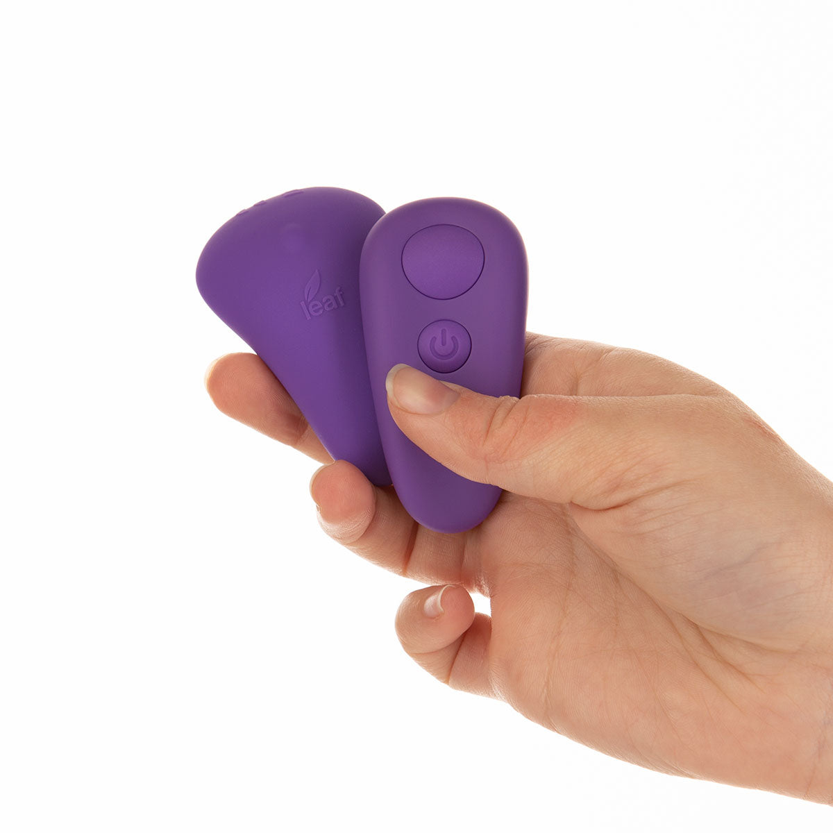 leaf+ by swan - spirit+ - Rechargeable Silicone Panty Vibrator with Remote Control - Purple